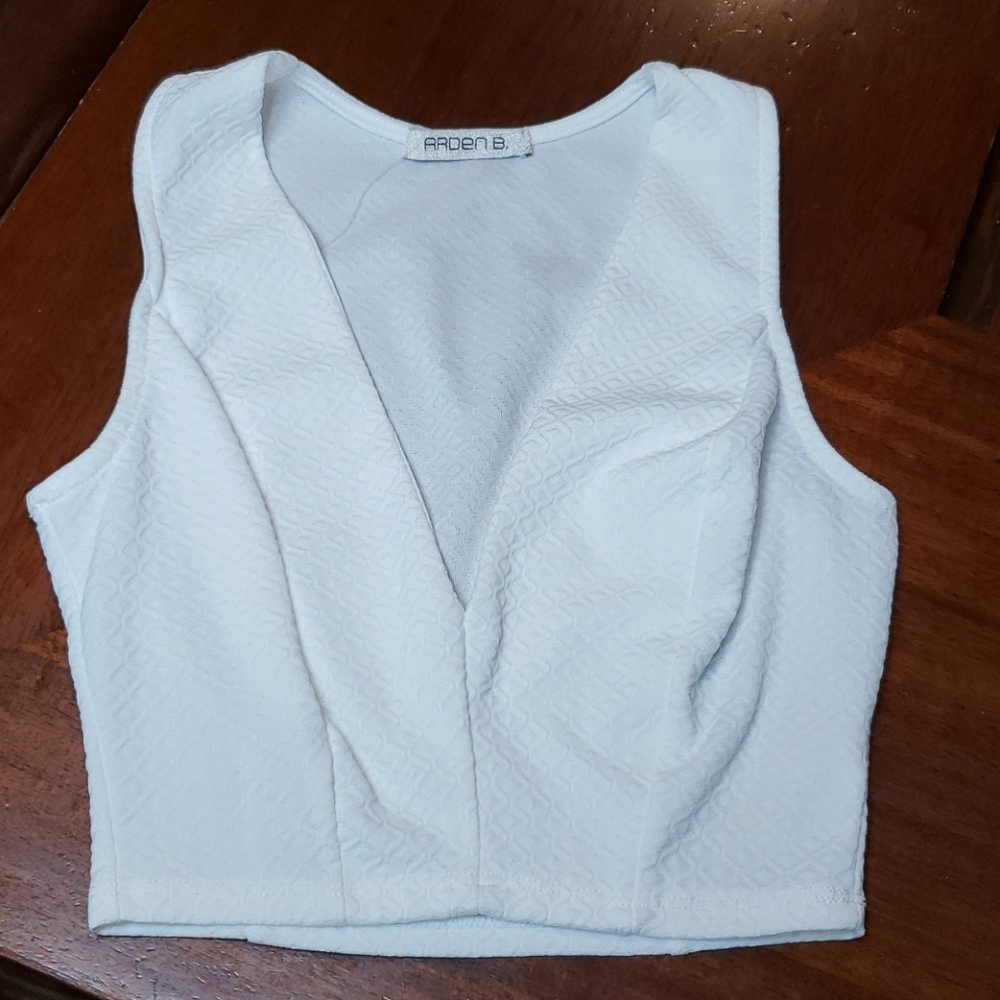 Arden B White Crop Top